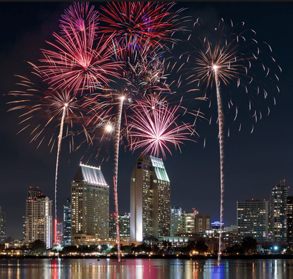 Sparkles over the city