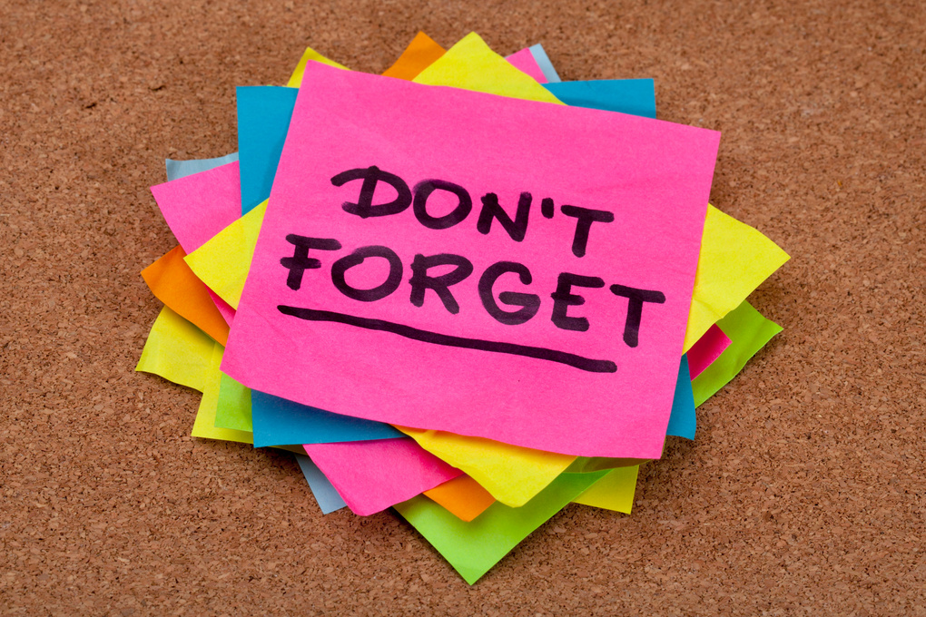 Don't Forget!